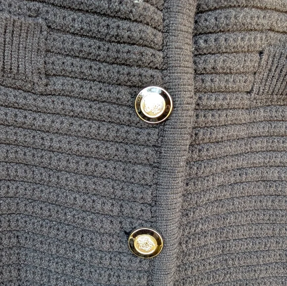 Joie Black Button-Up Knit Sweater Vest - Size 1X - Picture 2 of 5